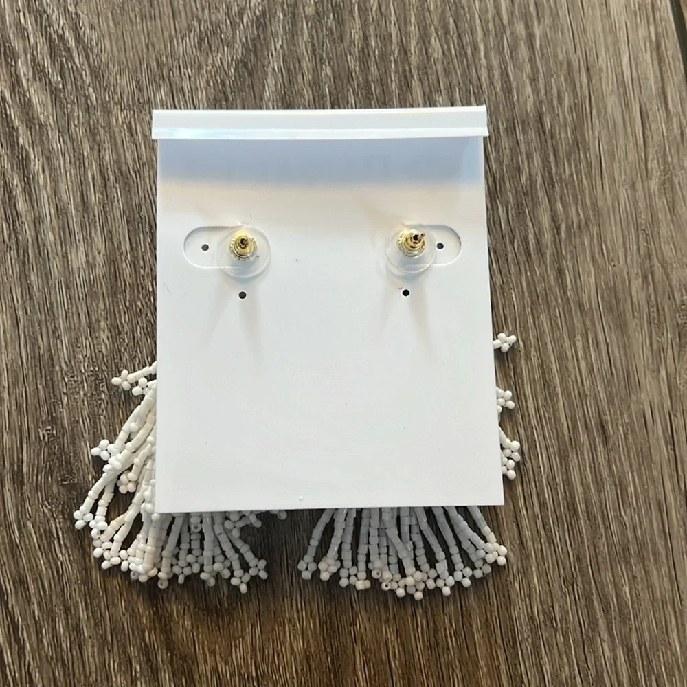Panacea Beaded Tassel Earrings - Picture 2 of 4